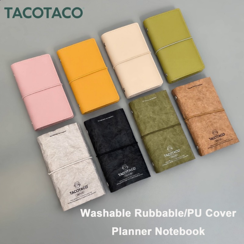 Vintage Leather Journal Notebook - TACOTACO Notatnik z pokrowcem zmywalnym lub