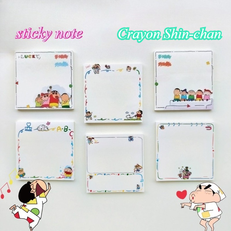 Stationery Books - Urocze karteczki samoprzylepne z motywem Crayon