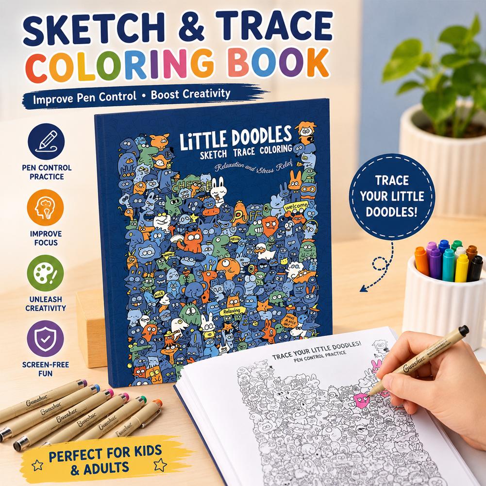 Adult Coloring Book Stress Relief - Książeczka do rysowania i kolorowania, ćwiczenia