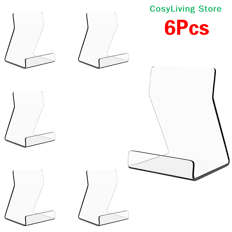 Clear Acrylic Book Stand Holder - 1/2/6 szt. Przezroczysty akrylowy stojak ekspozycyjny