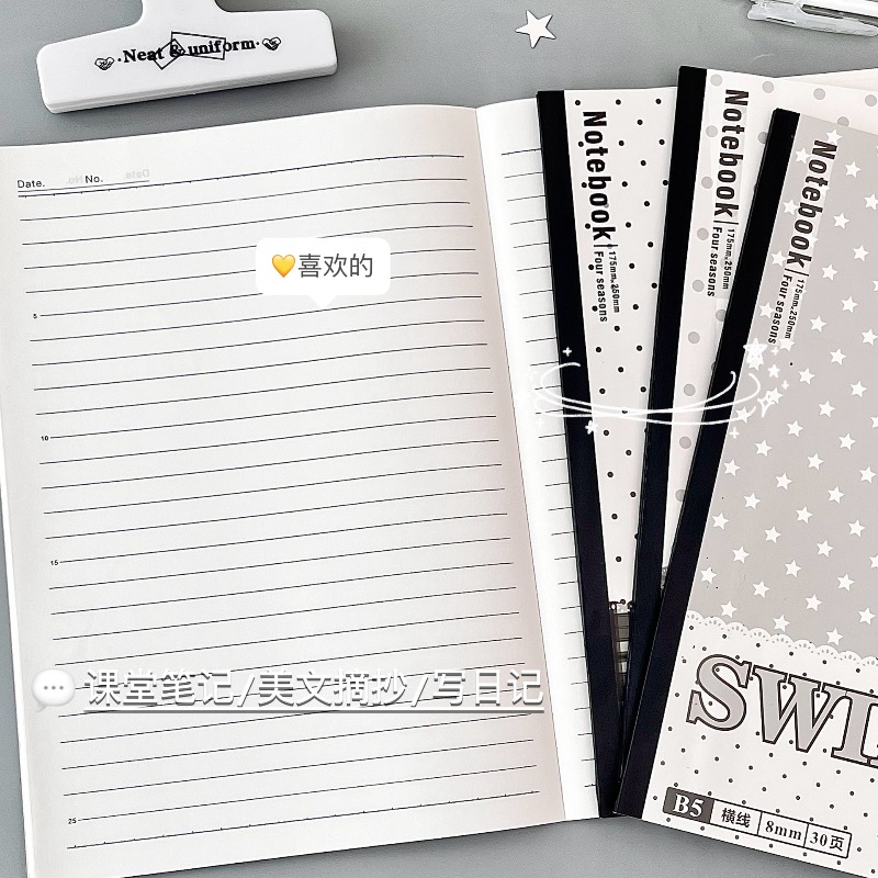 4 paczki czarno-białych plasti – Blank Sheet Music Notebook recenzja i cena