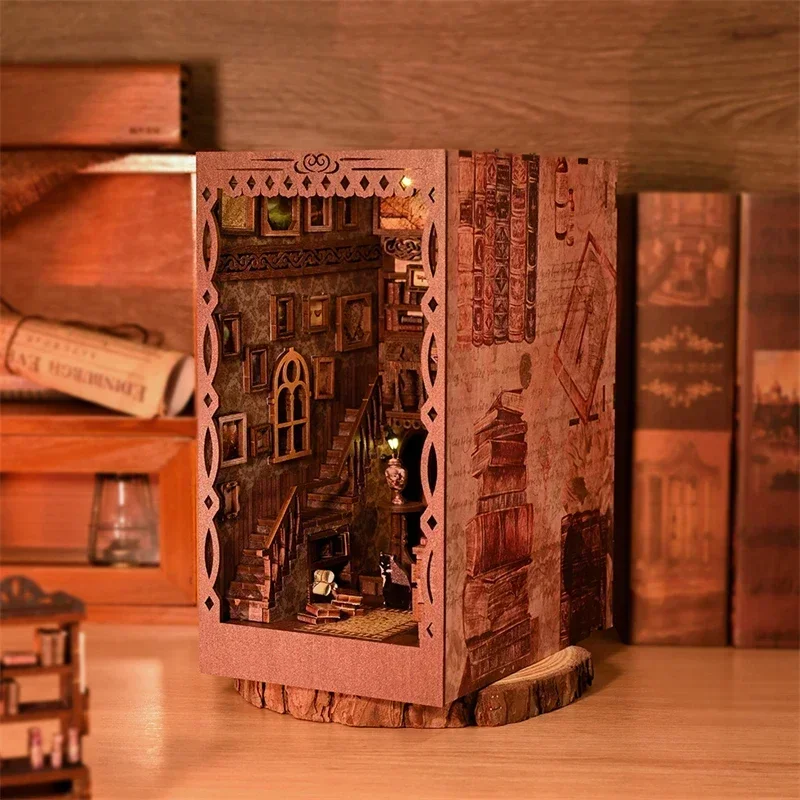 Nowe drewniane zestawy do samo – Diy Wooden Book Nook Kit Shelf Insert recenzja i cena
