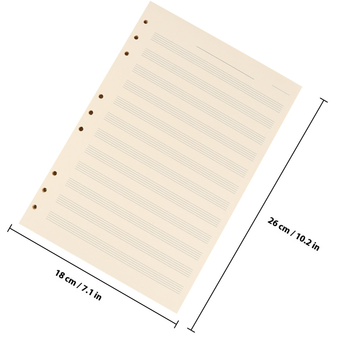 100 arkuszy papieru do notatek – Blank Sheet Music Notebook recenzja i cena