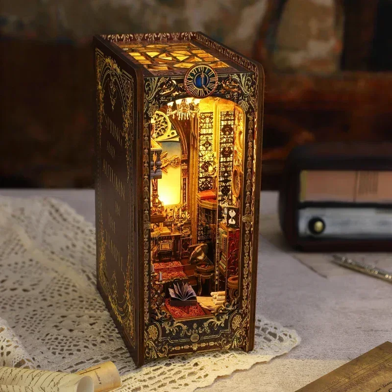 Zestawy do samodzielnego wykon – Diy Wooden Book Nook Kit Shelf Insert recenzja i cena