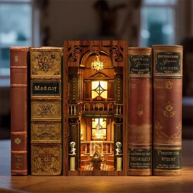 Filozoficzna biblioteka Casa N – Diy Wooden Book Nook Kit Shelf Insert recenzja i cena